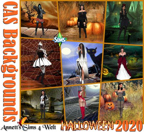 CAS Backgrounds - Halloween 2020 | Patreon Sims 4 Halloween, Sims 4 Cas Background, Cas Background, Backgrounds Halloween, Background Halloween, Hayden Williams, Sims4 Clothes, Sims 4 Update, Sims 4 Cas