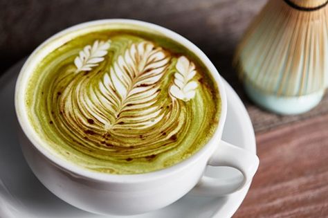 combination of demure green tea, vanilla syrup, cocoa powder, and a shot of espresso Chicago Coffee Shops, Chicago Coffee, Expensive Coffee, Caribou Coffee, Best Matcha, Coffee Business, Chicago Food, Matcha Green Tea Powder, Best Coffee Shop