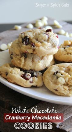 Cranberry Macadamia Nut Cookies, Craisin Cookies, Chocolate Cranberry Cookies, White Chocolate Macadamia Cookies, Cranberry Cookies Recipes, 1 Cookies, White Chocolate Macadamia Nut Cookies, White Chocolate Cranberry Cookies, Macadamia Cookies