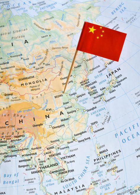 Flag of China on map. China paper flag pin on a map. Officially the People`s Rep #Sponsored , #paid, #sponsored, #map, #Flag, #People, #paper China Flag Aesthetic, Old Apple Logo, Flag Of China, Map Photo, Mao Zedong, China Map, Hakodate, China Flag, Asia Map