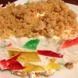 Broken Glass Cake, Broken Glass Jello, Glass Jello, Retro Desserts, Easy Easter Desserts, Jello Desserts, Jello Recipes, Glass Cake, Krispy Kreme