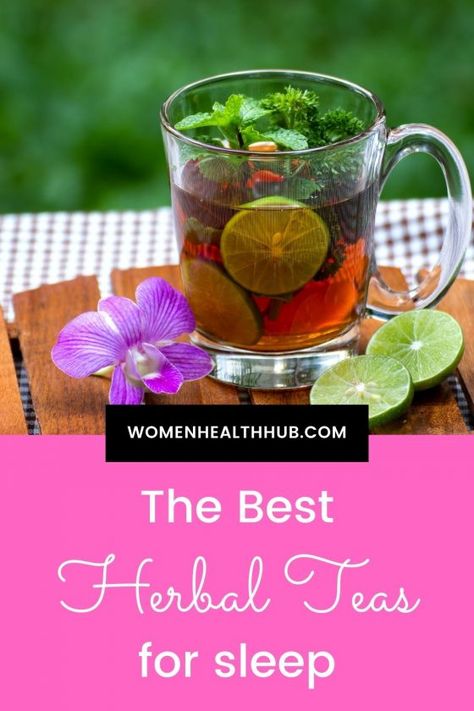 Teas For Sleep, Female Health Problems, Best Herbal Teas, Night Time Tea, Neck And Shoulder Exercises, Best Herbal Tea, Mom Health, Sleep Tea, Medical Herbs