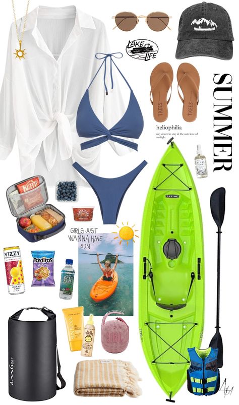 summer kayaking Kayaking Outfit Women Summer, Kayak Outfit, Summer Kayaking, Kayaking Outfit, Summer Activity, Outfit Women, Lake Tahoe, Summer Outfits Women, Summer Activities