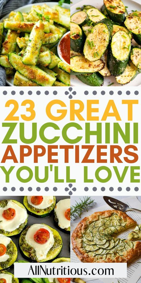 Throwing a party soon? We have the best appetizer ideas for you. These easy recipes using zucchini are the perfect, delicious and healthy snack or finger food that everyone will love. Squash And Zucchini Appetizers, Easy Appetizers Vegetable, Appetizer With Zucchini, Raw Zucchini Snack, Appetizers With Zucchini, Zucchini Hors D’oeuvres, Snacks With Zucchini, Healthy Zucchini Snacks, Zucchini Recipes Appetizers