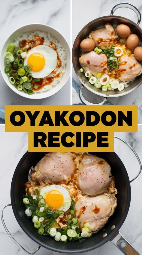 How to Make Oyakodon: Simple and Delicious Japanese Rice Bowl Recipe Oyakodon Recipe, Donburi Recipe, Chicken And Eggs, Rice Bowl Recipe, Japanese Egg, Japanese Rice Bowl, Japanese Chicken, Bowls Recipes, Rice Bowls Recipes