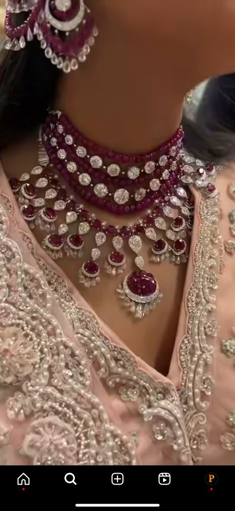 Viren Bhagat Jewellery, Bhagat Jewellery, Viren Bhagat, Jewellery Wishlist, Beautiful Jewelry Diamonds, Ruby Jewellery, Sabyasachi Lehenga, Neck Pieces Jewelry, Necklace Emerald