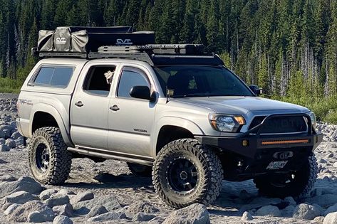 Taco Tuesday: 8 Roof Rack Setups For The 2nd Gen Tacoma Tacoma Roof Rack, Toyota Tacoma Roof Rack, Tacoma Camper, 2nd Gen Tacoma, Toyota Tacoma Off Road, Overland Tacoma, Tacoma Access Cab, Toyota Tacoma Accessories, Cabin Storage