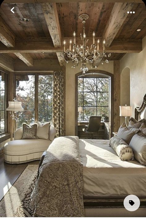 Rustic Bedroom Design, Hotel Lounge, Chic Bedding, Luxury Bedroom Master, Dreamy Bedrooms, Elegant Bedroom, Stylish Bedroom, Design Del Prodotto, Rustic Bedroom