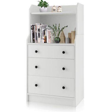 Tall Nightstands, Dresser Shelves, Storage Dresser, Modern Chests, Modern Chest Of Drawers, Shelves White, Tier Shelf, Dresser Chest, Utility Storage