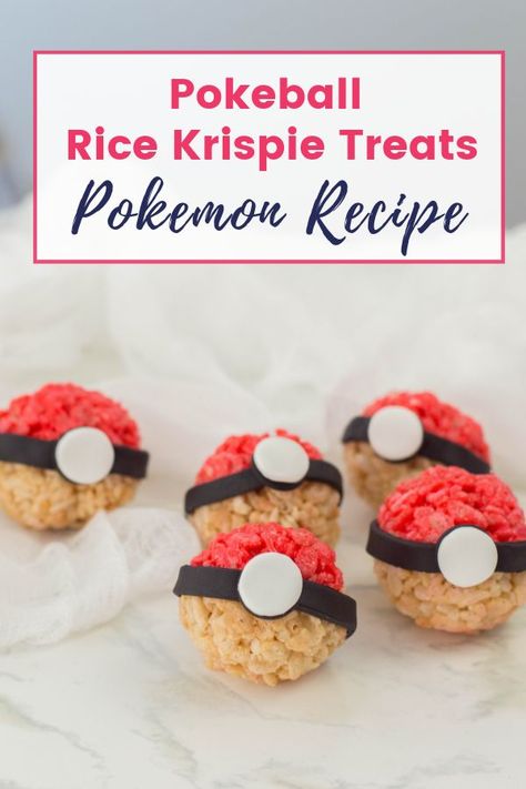 Pokemon Themed Desserts, Pokemon Birthday Desserts, Pokemon Birthday Treats, Pokemon Rice Krispie Treats, Pokemon Food Recipes, Pokemon Dessert Table, Pokemon Snacks Ideas, Pokemon Baking, Pokemon Food Ideas Birthdays