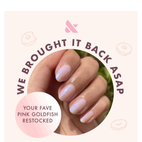 Glazed Donut Nails At Home, Olive And June Glazed Donut, Glazed Donut Nails Olive And June, Gel Nail Glazed Donut, Olive And June Pink Sands, Olive And June Nail Polish Beb, Olive And June, Donut Glaze, Polish Recipes