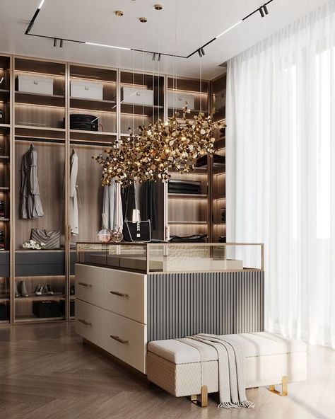 Luxury design women's wardrobe room 3D : SANINA DARIA Walk In Closet Luxury, Walkin Closets Design, Hotel Room Design Plan, Closet Interior, Dream Dressing Room, Dream Closet Design, Walk In Closet Design, Luxury Closets Design, Closet Renovation