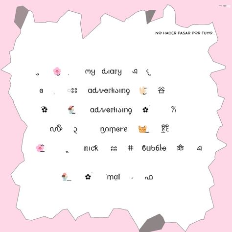 Hecho por mai!:3 Bio Aesthetic, Nick Names, Cool Text Symbols, Cute Bios, Team Icon, Cute Text Symbols, Nick Name, Graphic Shapes Design, Things To Do In Paris