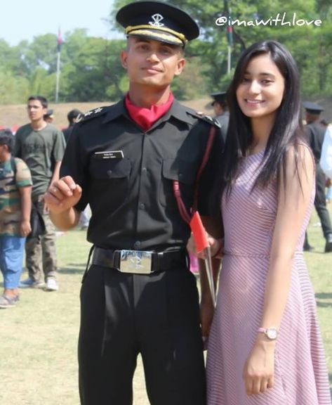 Set a goal that makes you want to jump out of the bed in the morning.  Proud Army Girlfriend.  IMA POP Celebrations 2019… Indian Army Couple, Defense Aesthetic, Army And Doctor Couple, Paisa Money, Army Couples, Doctor Couple, Proud Army Girlfriend, Soldier Love, Indian Army Special Forces