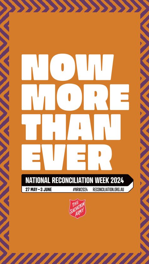 National Reconciliation Week celebrates the history, culture & achievements of all Australians & encourages each person who calls Australia their home to actively contribute towards reconciliation in our country 🧡 National Reconciliation Week, Reconciliation Week, The Salvation Army, Torres Strait Islander, Salvation Army, The History, Focus On, Encouragement, Australia