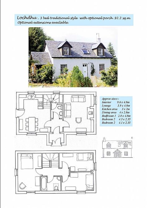 Lochdhu Cottages Ltd. self build kits for scotland British Home Floor Plan, Scottish House Plans, Swedish Cottage Floor Plan, British Cottage Floor Plans, British House Layout, Irish Cottage Floor Plans, Scottish Cottage Floor Plans, British House Floor Plan, British House Plans