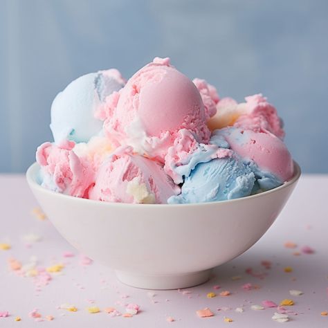 Fairy floss ice cream combines the nostalgic charm of cotton candy with the creaminess of homemade ice cream. This recipe is the easy way to make a whimsical, colourful treat without an ice cream machine. It’s perfect for parties, special occasions, or a unique dessert experience. Be sure to also check out my recipe for... Cinnamon Ice Cream Recipe, Cookie Monster Ice Cream, Cotton Candy Ice Cream, Monster Ice Cream, Unique Ice Cream, Pastel Ice Cream, Food Reference, Cinnamon Ice Cream, Ice Candy