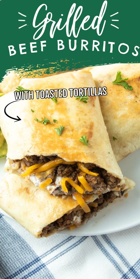 Blackstone Wraps, Grilled Burritos, Blackstone Burrito Recipes, Burritos On The Blackstone, Grilled Beef Burritos, Grilled Burrito Recipe, Grilled Steak Burritos, Grilled Stuffed Burrito, Blackstone Grill Recipes Breakfast Burritos