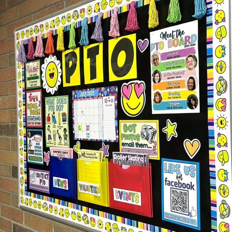 Parent Council Bulletin Boards, Pta Back To School Bulletin Boards, Ptsa Bulletin Board Ideas, Pto Board Ideas, Pto Table Display, Join The Pta Poster, Pto Trifold Board, Meet The Teacher Pto Table, Pto Display Boards