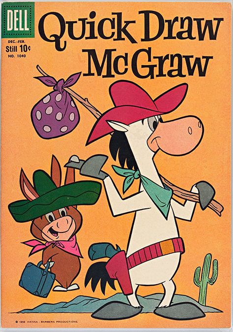 https://flic.kr/p/sVpWk7 | CB-79 Quick Draw McGraw Vintage Comic Book Posters | Quick Draw McGraw Vintage Comic Book Poster -Vintage Classic Comic Book Cover Posters. Enlarged and giclee printed, framed or unframed these make great wall art in your home decor. From Museum Outlets Old Cartoon Characters, Old Comic Books, Hanna Barbera Cartoons, Old School Cartoons, School Cartoon, Comic Book Art Style, Classic Comic Books, Classic Cartoon Characters, Quick Draw