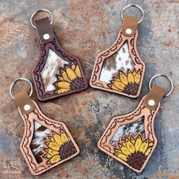 Little Paint Leather offers unique leather goods, horse tack and western themed accessories! Cow Tag Keychain, Western Keychain, Handmade Leather Work, Leather Working Projects, Custom Leather Work, Leather Hair Accessories, Paint Leather, Handmade Leather Jewelry, Cowgirl Accessories