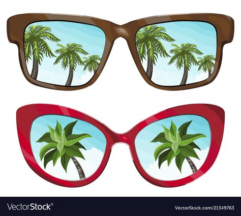 Beach Reflection, Sky Vector, Summer Sky, Tropical Palm, Best Fashion, Summer Party, Fashion Advice, Cool Style, Vector Images