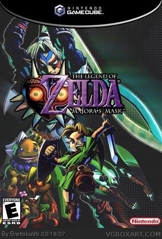 The Gamecube Legend Of Zelda Majora's Mask box cover. Legend Of Zelda Four Swords, Four Swords, Animation Maker, Gamecube Games, Majoras Mask, Iphone Games, Twilight Princess, Old Games, Game Boy