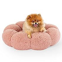 Flower Donut, Small Dog Bed, Fluffy Puppy, Puppy Bed, Small Pet Bed, Round Dog Bed, Flower Cat, Donut Dog Bed, Puppy Beds