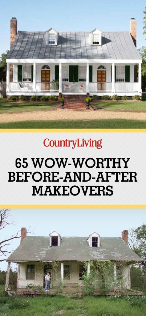 image Home Makeover Ideas, Before And After Home, Home Makeovers, Ranch Remodel, Paint Your House, Farmhouse Remodel, Exterior Makeover, Farmhouse Ideas, Home Makeover