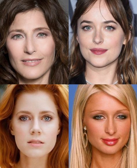 carolyn keener, dakota johnson, amy adams, paris hilton Ethereal Natural Classic Style, Natural Classic Style, Dramatic Gamine, Classic Essence, Ethereal Style, Style Essence, Romantic Classic, Natural Essence, Plump Lips