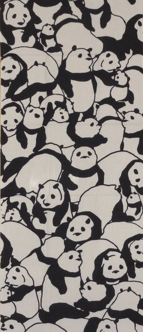 Tenugui Japanese Fabric 'Pile of Pandas' w/Free by kyotocollection Textil Design, Art Et Illustration, Art And Illustration, Japanese Fabric, Japanese Design, Textile Patterns, Surface Pattern, 그림 그리기, Grafik Design