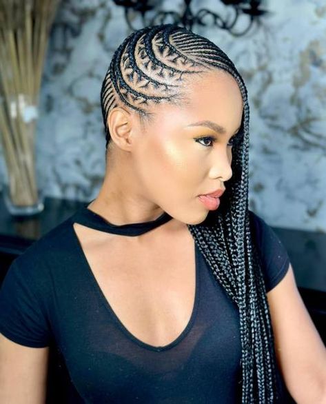 Box Braids Images, Latest Braided Hairstyles, Intricate Braids, Cornrows Braids For Black Women, Feminine Hairstyles, Ghana Braids, African Hair Braiding Styles, Types Of Braids, Braided Cornrow Hairstyles