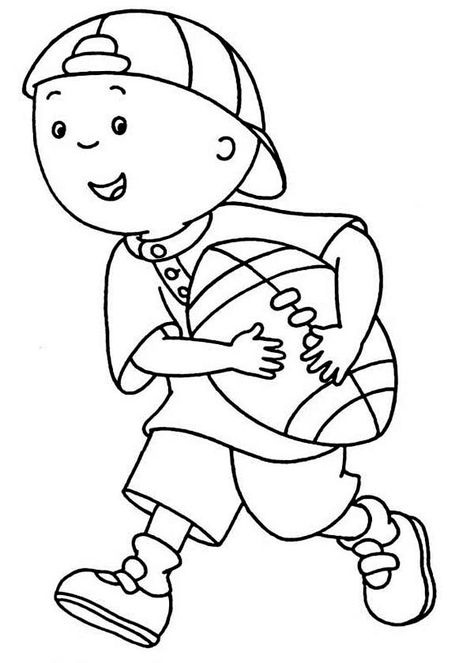 Caillou Would Like To Play Football Coloring Page : Coloring Sun Football Coloring Pages, Sports Coloring Pages, Printable Coloring Sheets, Cartoon Coloring Pages, Color Worksheets, Coloring Pages To Print, Free Printable Coloring, Free Printable Coloring Pages, Printables Kids