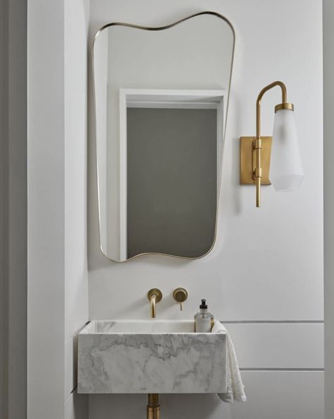 40 Gibson Avenue - SUMMERHILL, TORONTO — the MASH Floating Marble Vanity, Floating Marble Sink, Powder Room Mirror, Floating Sink, Downstairs Loo, Toilet Sink, Downstairs Toilet, Small Toilet, Marble Sinks