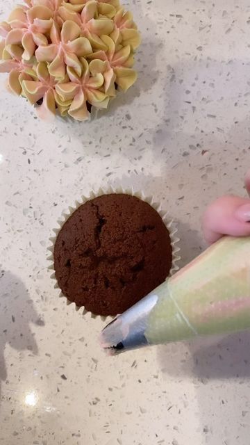 Jane Taylor - Founder of Taylor Made Cake Courses™️ on Instagram: "Using a 2D piping nozzle here is a simple two tone buttercream hydrangea! I haven’t flat iced my cupcake because the petals overhang the cupcake case! 🌸🌸🌸⁣ .⁣ .⁣ .⁣ .⁣ .⁣ #baking #birthdaycake #buttercream #buttercreamcake #buttercreamflowers #buttercreampiping #cakeoftheday #cakesofinstagram #cakestagram #chocolatecake #cupcake #cupcakeart #cupcakedecorating #cupcakedesign #cupcakeideas #cupcakelove #cupcakeoftheday #cupcakes #cupcakestagram #cupcaketime #dessert #instacake #instacupcakes #pipingflowers #pipingskills #pipingtechniques #pipingtips #prettycake #reelitfeelit #satisfying" Two Tone Buttercream, Buttercream Hydrangea, Piping Buttercream, Cupcake Piping, Piping Flowers, Piping Techniques, Jane Taylor, Floral Cupcakes, Cupcake Art