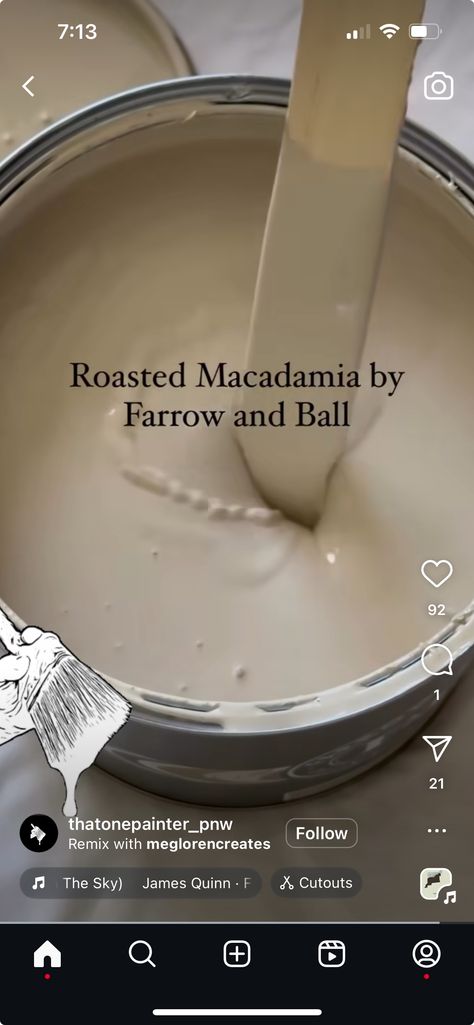 Farrow And Ball Roasted Macadamia, Roasted Macadamia Farrow And Ball, Farrow And Ball, Paint Colours, Paint Ideas, Macadamia, Paint Colors, Paint