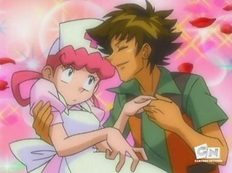 Nurse Joy & Brock Brock Pokemon, Nurse Joy, Solgaleo Pokemon, Pokemon Couples, Ash And Misty, Pokemon Sketch, Pokémon Master, Cute Notes, Pokemon Characters