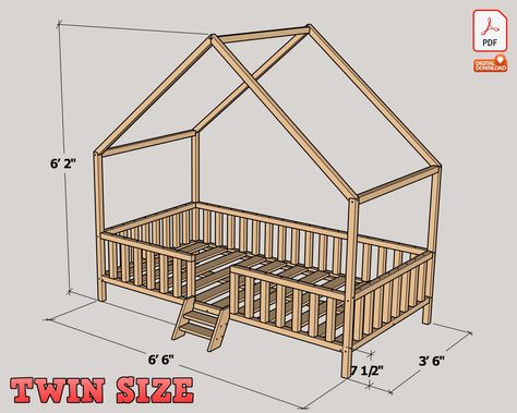 Twin Size Montessori Floor Bed Digital Plan, DIY Montessori Floor  ✨ #toddlergames #toddlers #toddlertoys #firstbirthday #firstbirthdayideas #nurserydecor #nursery #babyroom #babyroomdesign #kidsroom #toddlerroom #montessory #woodentoys #firstbirthdayparty #kidsofinstagram #playroomdecor #woodentoys #imagineplay #playroomdecor #playroomdesign #toddlerapproved #activitiesforkids #education #stemforkids How To Build A Montessori Bed, Diy Montessori Bed Full, Full Size Floor Bed Toddler, Montessori Floor Bed Diy Plans, Montessori Bed Diy Plans, Toddler Floor Bed Diy, Full Size Montessori Bed, Diy Montessori Floor Bed, Diy Montessori Bed