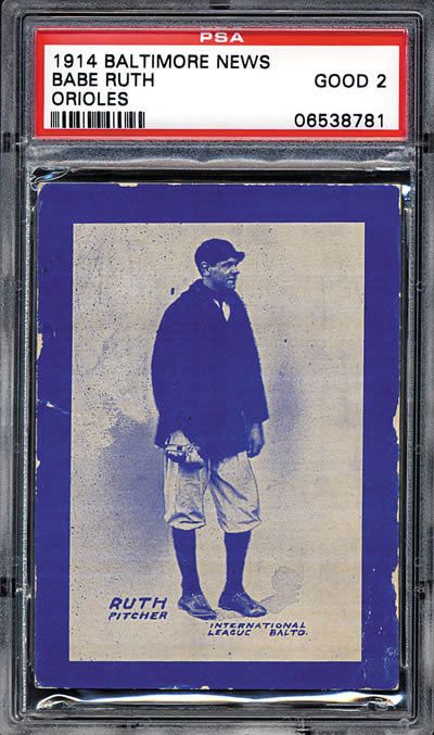 Nice Return: 1914 Babe Ruth Rookie Card Sold Privately Old Baseball Cards, Baltimore Orioles Baseball, Orioles Baseball, High School Baseball, Baseball Uniforms, Yankees Baseball, Baseball Equipment, Babe Ruth, Basketball Cards