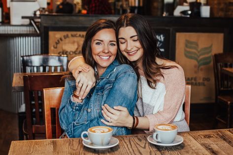 #CoffeeDate #CoffeeShop #Photoshoot #Inspo #Trending #Friends #Coffee #Downtown Coffee Shop Photoshoot Friends, Coffeeshop Photoshoot, Coffee At Cafe, Marketing Assignment, Coffee Photoshoot, Friends Cafe, Downtown Photography, Mother Daughter Photoshoot, Friends Enjoying