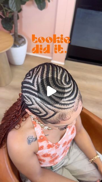 TOOKIE DID IT on Instagram: "OOOH I DID MY BIG ONE🔥🔥🔥🔥 #tookiedidit   STYLE👉🏽 SMALL & CREATIVE ( FREESTYLE CURVES ) +human hair curls COLOR👉🏽 350  HAVE YOU BOOKED YET???? ⬇️⬇️⬇️ Link in bio  🔥ALL PRODUCTS AVAILABLE! Online at tookiedidit.com🔥 #tookiediditsalon   PRODUCT👉🏽POLISH’T BRAID GEL PRODUCT👉🏽SWOOP’T EDGE CONTROL PRODUCT👉🏽FINISH’T HAIR FOAM  For more content like this follow @tookiedidit   LINK IN BIO  • @tookiedidit  @tookiedidit  @tookiedidit   #tookiedidmyhair #labraids #labraider #bohoknotlessbraids #braidsla #knotlessbraids #bohemianbraids #boxbraidsla #designbraidsla #crisscrossbraids #feedingbraidsla #knotlessbraidsla #stitchbraidsla #zigzagbraids #tribalbraidsla #braids #straightbackbraidsla #lasvegasbraider  #cornrowsla #braider #senegalesetwistsla #hollywood Feminine Braids, Braid Gel, Hair Foam, Bohemian Braids, Hair Curls, Edge Control, Stitch Braids, Braids With Curls, Live Today