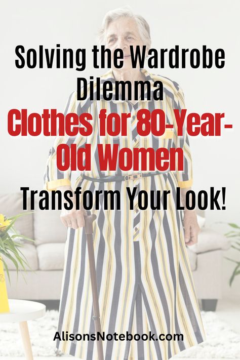 Are you an 80-year-old woman looking for timeless fashion inspiration? Discover 20 stylish outfit ideas to keep it classy with Alison's Notebook! Explore layered tunics, floral blouses, lightweight cardigans, and more. Elevate your style with tailored trousers and midi dresses. Don't miss out on these ultimate wardrobe suggestions. Get your free capsule wardrobe guide now and embrace ageless elegance! Tunics For Women Classy Casual, Ageless Style Over 70, Stylish Older Women Over 60, 70 Year Old Women Fashion, Older Woman Outfit, Over 70 Womens Fashion, Old Lady Clothes, Elderly Clothing, How To Dress In Your 70's