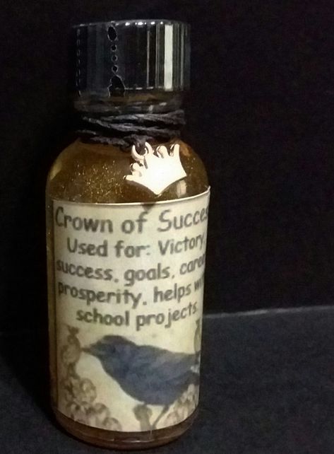 Crown+of+Success+Oil Crown Of Success Oil Recipe, Success Oil Recipe, Crown Of Success Oil, Hoodoo Oils, Jack Daniels Whiskey Bottle, Oil Recipes, A Student, Whiskey Bottle, Crown