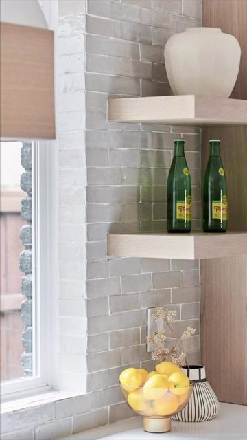 pretty backsplash and kitchen Zellige Tile Backsplash, Riad Tile, New House Bathroom, Bullnose Tile, House Bathrooms, Window Molding, Fabulous Kitchens, Zellige Tile, Luxe Interiors