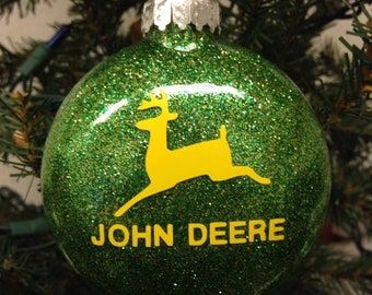 John Deere Crafts, Farmhouse Christmas Ornaments, Cheap Christmas Gifts, Farm Logo, Cheap Christmas, Holiday Christmas Tree, Personalized Christmas Ornaments, Xmas Crafts, Christmas Gifts For Kids