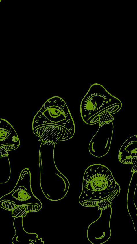 Dark Green Mushroom Aesthetic, Hongos Wallpaper, Green Mushroom Aesthetic, Green Mushroom Wallpaper, Mushrooms Wallpaper, Mushroom Background, Mushroom Core, Bubble Gift, Creepy Backgrounds