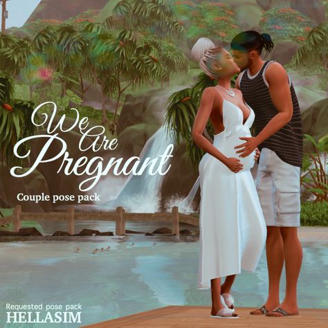 We Are Pregnant (Couple) pose pack | HELLASIM on Patreon Sims 4 Maternity Poses, Sims 4 Poses Pregnant, Sims 4 Maternity Clothes, Sims 4 Pregnancy Poses, Sims 4 Poses Couple, Sims 4 Pregnancy, Sims Pregnant, We Are Pregnant, Pregnancy Poses