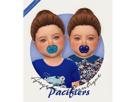 Angelas-Boutique Pacifiers - 3T4 by simiracle - The Sims 4 Download - SimsFinds.com Sims 4 Pacifier, Toddler Pacifier, Toddler Cc Sims 4, Sims 4 Toddler Clothes, Sims Baby, Sims 4 Cc Kids Clothing, Rules For Kids, The Sims 4 Pc, Stars And Moons