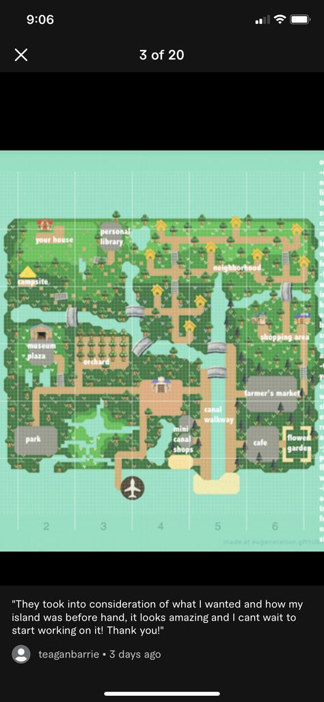 Park In Animal Crossing, Animal Crossing Island Inspiration Plaza, Central Park Animal Crossing, Acnh Community Garden Sign, Acne Neighborhood Ideas, Acnh Canal Ideas, Acnh Shopping Plaza, Acnh Neighborhood Layout Designs, Animal Crossing Park