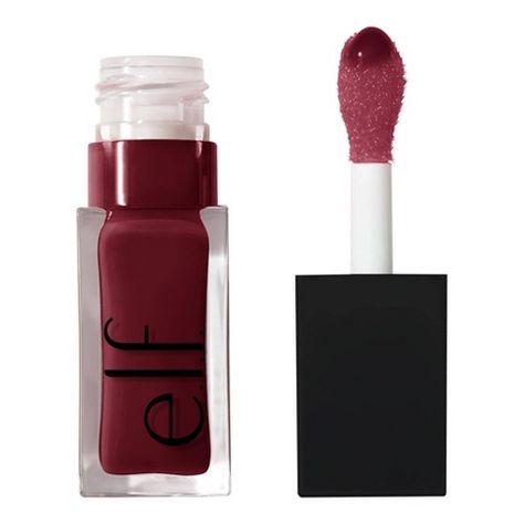 Elf Jam Session Lip Oil, Elf Lip Products, Elf Lip Oil Jam Session, Dark Red Lipgloss, Dark Lipgloss, Elf Lip Oil, Elf Lipgloss, Dark Lip Gloss, Elf Makeup Products